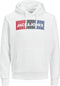 JACK&JONES ESSENTIALS JJECORP LOGO SWEAT HOOD - Heren Trui - Witte Logo met Capuchon - Maat L