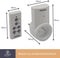Perel Stopcontacten - Draadloos - Afstandsbediening bereik 25 m 10 A 2300 W wit (set van 3)