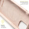 Accezz iPhone 12 Mini - Back Cover - Liquid Silicone Geschikt voor MagSafe - Roze