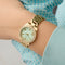 Guess Watches MINI LUNA GW0841L5 - Polshorloge - Goudkleurig - Lichtblauwe wijzerplaat met kristallen