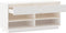 vidaXL - Schoenenkast - 110x34x52 - cm - massief - grenenhout - zwart