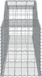 vidaXL - Schanskorven - 5 - st - gewelfd - 300x50x60/80 - cm - gegalvaniseerd - ijzer