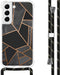 iMoshion Hoesje Geschikt voor Samsung Galaxy S22 Hoesje Met Koord - iMoshion Design Hoesje met Koord - Zwart / Black Graphic