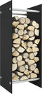 vidaXL - Haardhoutrek - 40x35x100 - cm - gehard - glas - zwart