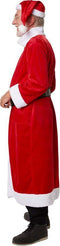 Dressforfun Mantel kerstman klassiek XXL - verkleedkleding - lange rode fluwelen mantel met pluche witte revers