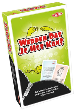 Tactic Wedden Dat Je Het Kan? Pocket - Bordspel - Reis Editie - 88 Opdrachten - 3-6 Spelers - Vanaf 8 Jaar