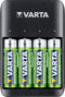 Varta USB Batterijlader QUATRO 57652 - Laadt 2 of 4 AA/AAA Ni-MH batterijen - Inclusief 4x AA 2100 mAh (4 stuks)