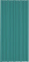 vidaXL - Dakpanelen - 12 - st - 100x45 - cm - gegalvaniseerd - staal - groen