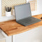 vidaXL - Bureaublad - rechthoekig - 140x60x2,5 - cm - eikenhout - lichtbruin