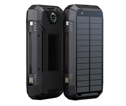 PowerNeed S20000Q oplader voor mobiele apparatuur Universeel Zwart Lightning, zonne-energie, USB...