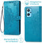 iMoshion Hoesje Geschikt voor Oppo A76 (4G) Hoesje Met Pasjeshouder - iMoshion Mandala Bookcase - Turquoise
