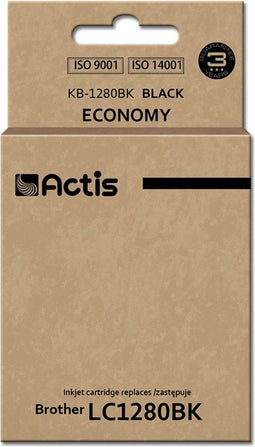 Actis KB-1280Bk Inkt (vervangt Brother LC1280BK; Standaard; 60 ml; zwart)