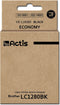 Actis KB-1280Bk Inkt (vervangt Brother LC1280BK; Standaard; 60 ml; zwart)