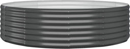 vidaXL - Plantenbak - 140x140x36 - cm - gepoedercoat - staal - antracietkleurig
