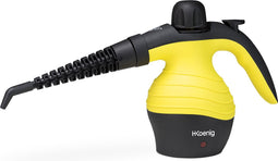 H.Koenig NV60 Draagbare stoomreiniger Zwart, Geel 1000 W