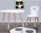 H&S Collection Kindertafel 60x41 cm wit