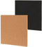 H&S Collection krijtbord/prikbord set - met punaises/krijtmarker - 22 x 22 cm - kurk