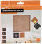 H&S Collection krijtbord/prikbord set - met punaises/krijtmarker - 22 x 22 cm - kurk
