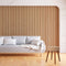 H&S Collection Krukje - hout - ribstof - velvet - beige - D35 x H45 cm