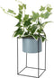 H&S - Collection - Kunstplant - in - pot - met - metalen - standaard - 44 - cm