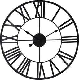 H&S - Collection - Wandklok - Romeinse - cijfers - zwart