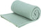 H&S Deken-plaid - fleece-polyester - mintgroen - 125 x 150 cm