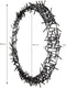 H&S - Kerstkrans - Ring - Ø48cm - 400led - warm wit - 8 standen
