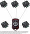 H-Tronic HT5S Radiografische zender 5-kanaals Frequentie: 868.35 MHz, 869.05 MHz, 869.55 MHz 3 V Bereik max. (in het vr