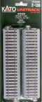 H0 Kato Unitrack 2-130 Rechte rails 174 mm 4 stuk(s)