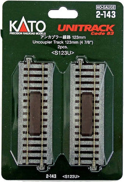 H0 Kato Unitrack 2-143 Ontkoppelrails 123 mm 2 stuk(s)