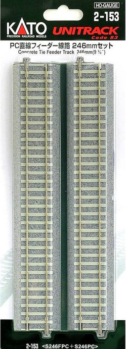 H0 Kato Unitrack 2-153 Aansluitrails 246 mm 1 stuk(s)