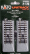H0 Kato Unitrack 2-170 Eindstuk met stootblok 109 mm 2 stuk(s)