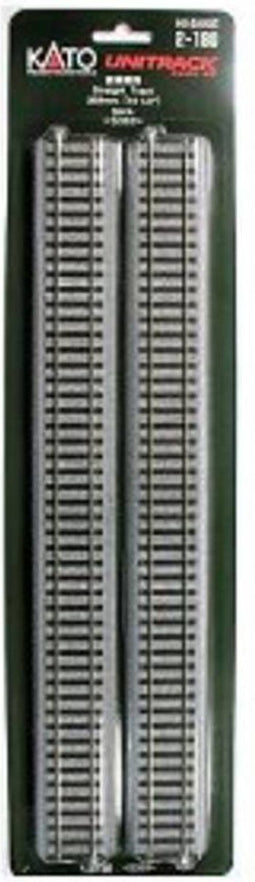 H0 Kato Unitrack 2-180 Rechte rails 369 mm 4 stuk(s)