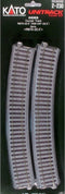 H0 Kato Unitrack 2-230 Gebogen rails 4 stuk(s)