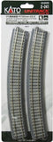 H0 Kato Unitrack 2-241 Gebogen rails 4 stuk(s)