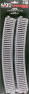 H0 Kato Unitrack 2-250 Gebogen rails 4 stuk(s)