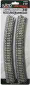 H0 Kato Unitrack 2-251 Gebogen rails 4 stuk(s)