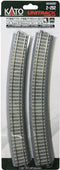H0 Kato Unitrack 2-252 Gebogen rails 2 stuk(s)