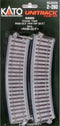 H0 Kato Unitrack 2-260 Gebogen rails 4 stuk(s)