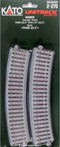 H0 Kato Unitrack 2-270 Gebogen rails 4 stuk(s)