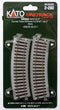 H0 Kato Unitrack 2-280 Gebogen rails 4 stuk(s)