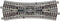 H0 Roco GeoLine (met ballastbed) 61164 Engels wissel 200 mm 1 stuk(s)