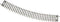 H0 Roco RocoLine (zonder ballastbed) 42424 Gebogen rails 12 stuk(s)
