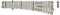 H0 Roco RocoLine (zonder ballastbed) 42443 Wissel, Rechts 230 mm 1 stuk(s)