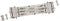 H0 Roco RocoLine (zonder ballastbed) 42451 Engels wissel 230 mm 1 stuk(s)