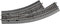 H0 RocoLine (met ballastbed) 42556 Gebogen wissel, Links 1 stuk(s)