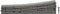 H0 RocoLine (met ballastbed) 42580 Wissel, Links 345 mm 1 stuk(s)