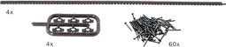 H0 RocoLine (met ballastbed) 42602 Flexibele tandstang