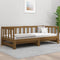 vidaXL - Slaapbank - uitschuifbaar - 2x(80x200) - cm - grenenhout - honingbruin