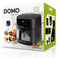 DOMO DO543FR - Airfryer XXL - 8L - 1800W - Kijkvenster - PFAS-vrij - Zwart